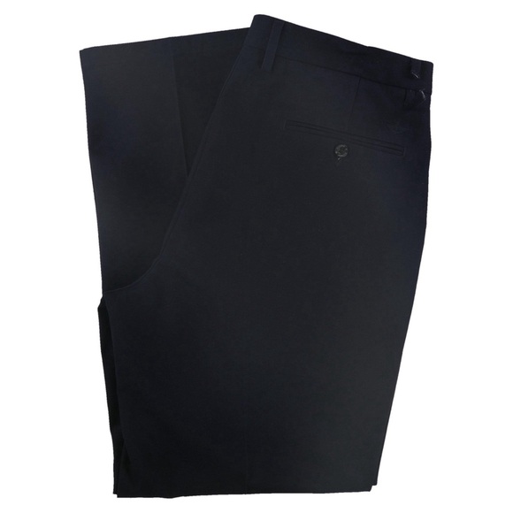 DOCKERS • D2 No Wrinkles Black Pants Work Dress Trousers Khaki 42 x 32 - Picture 3 of 6